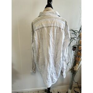 Tommy Bahama Shirt Mens 2xl Linen‎ Short Sleeve Button Up Pocket Striped